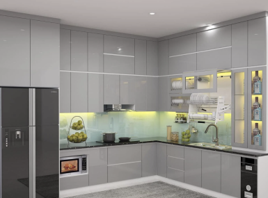 TỦ BẾP NHỰA PICOMAT PHỦ ACRYLIC