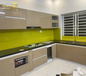 TỦ BẾP NHỰA PICOMAT PHỦ ACRYLIC TBA012