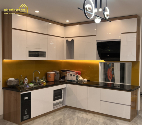 TỦ BẾP NHỰA PICOMAT PHỦ ACRYLIC TBA004