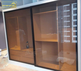 Mẫu Tủ Quần Áo Cánh Kính Cao Cấp MS187