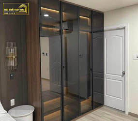 Mẫu Tủ Quần Áo Cánh Kính Cao Cấp MS121