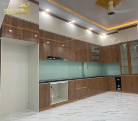 Mẫu Tủ Bếp INOX Cánh Kinh MS007