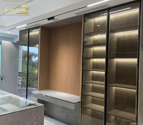 Mẫu Tủ Quần Áo Cánh Kính Cao Cấp MS188