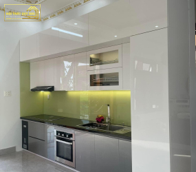 Mẫu Tủ Bếp INOX Cánh Kinh MS0013