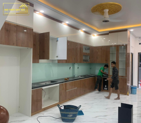 Mẫu Tủ Bếp INOX Cánh Kinh MS0017