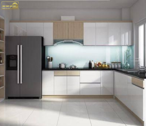 TỦ BẾP NHỰA PICOMAT PHỦ ACRYLIC TBA049