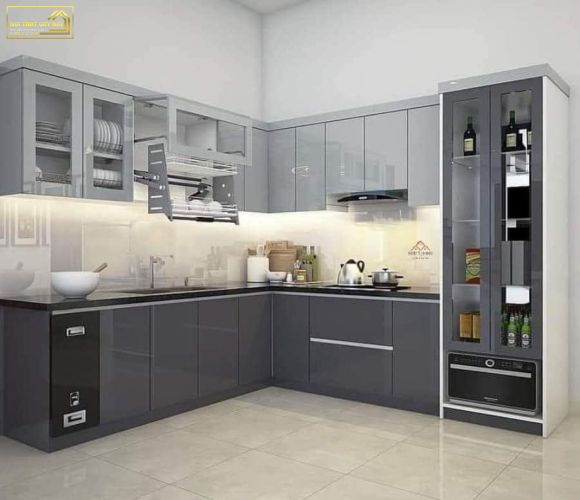 TỦ BẾP NHỰA PICOMAT PHỦ ACRYLIC TBA051