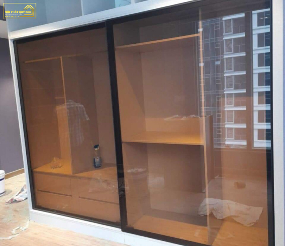 Mẫu Tủ Quần Áo Cánh Kính Cao Cấp MS189